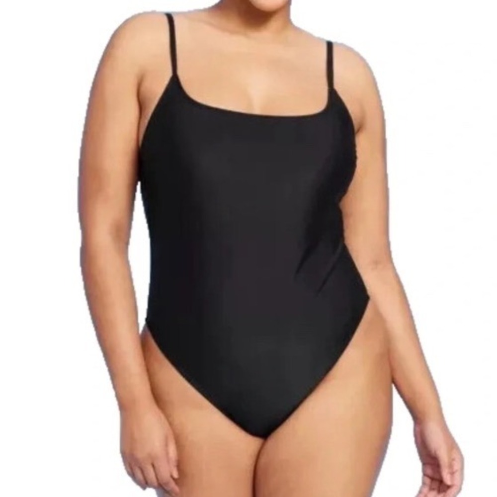 Wild‎ Fable One Piece Swimsuit Women Large Black New With Tags